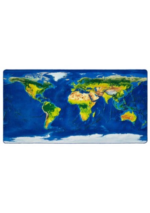 Learn Our Earth Map, PIXEL, BLUE, 4ft x 8ft Rectangle