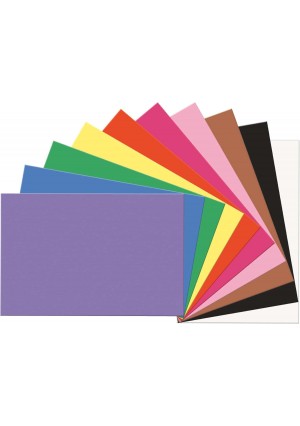 Construction Paper, 9″ × 12″,100 Sheets (2 × 50/Pack) Assorted Colors – Medium‑Weight, Acid‑Free Craft Paper for Kids, Schools, Daycare & Art Projects