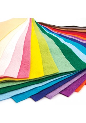 Felt Sheets 9" x 12"– 10/pk - Choice of Colors!