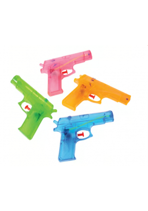 Mini Water Guns, 12/Pk – Colorful 6″ Plastic Splash Toys for Parties, Giveaways & Outdoor Fun