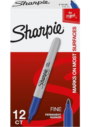 Sharpie Markers – Choice of Colors, 12/pk Blue