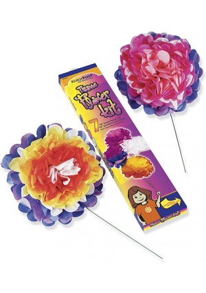 Tissue Flower Kits, 7/pk