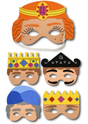 Purim Masks, 3/pk