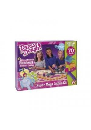 Press Dough Super Mega Cookie Kit - 70 Pieces