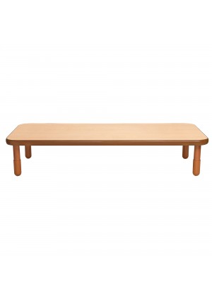 BASELINE® 72" x 30" Rectangular Table - Natural Wood with 14" Legs