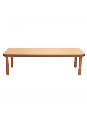 BASELINE® 72" x 30" Rectangular Table - Natural Wood with 20" Legs