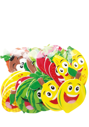 Adhesive Foam Happy Fruit Shapes