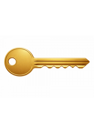 Gold Key Cadstock Cutout  