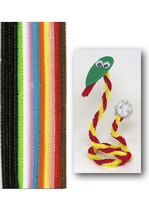 Chenille Stems – Multicolor 6", 1000/pk
