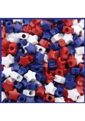 Patriotic Star Beads
