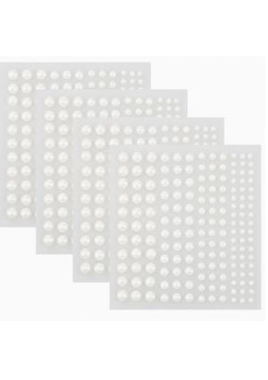 660 Pieces Self-Adhesive Mixed Size Imitation Pearls 