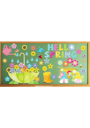 Hello Spring Bulletin Board Decorations