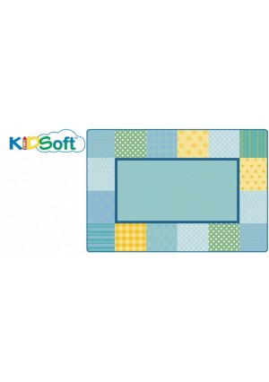 KIDSoft Pattern Blocks - Soft, TRANQUIL, LIGHT BLUE, 8ft x 12ft Rectangle