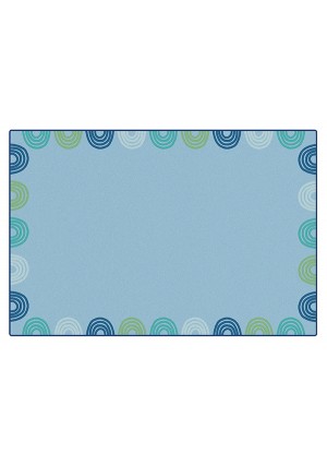 KIDSoft Rainbows Border - Blue
