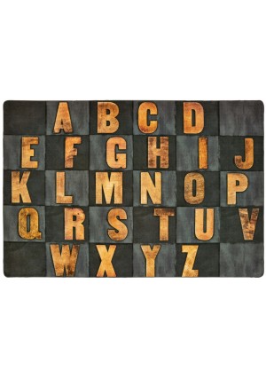 Rustic Wood Literacy Seating - Gray