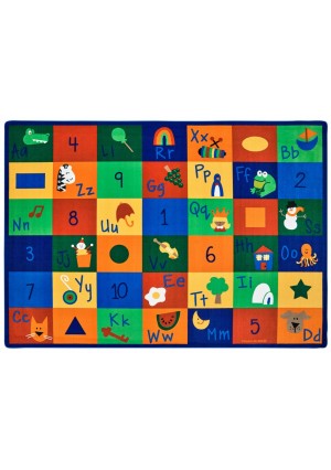 Learning Blocks, PRIMARY, MULTI, 4ft 5in x 5ft 10in Rectangle