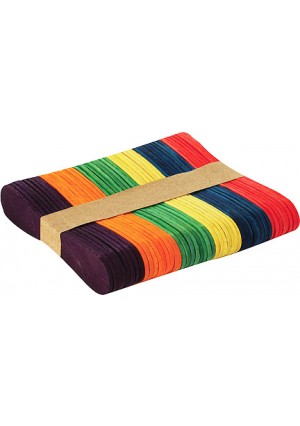 Colored Spoon Popsicle Sticks, 100/Pk