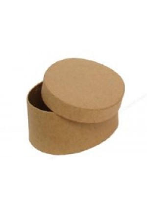 Paper Mache Box-Oval