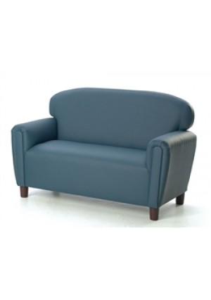 "Just Like Home" Preschool Enviro-Child Upholstery Deep Blue Sofa