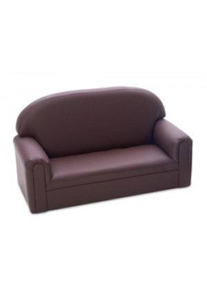 "Just Like Home" Toddler Enviro-Child Upholstery Chocolate Sofa