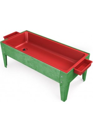 Sand & Water Table 18" No Casters, Red Liner, 
