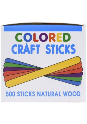 Assorted Colored c 4.5"X3/8" 500/Pack