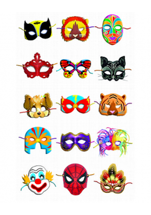 Mask Stickers 1" (120 Stickers in a pack)