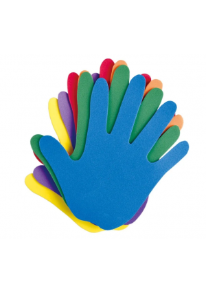 Sticky Foam hands  5"x4" 10/Pack