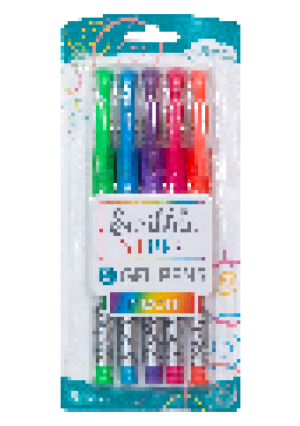 Scribble Stuff GEL PEN - NEON 5  CT