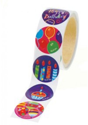 Sticker Roll-Birthday