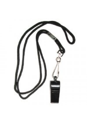 Plastic Whistle with Lanyard