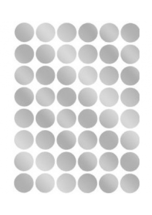 Silver Foil Dot Stickers – Decorative Craft Dots Collection