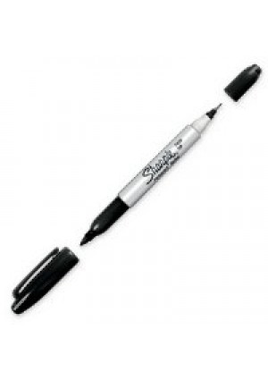 Twin Tip Sharpie- Black
