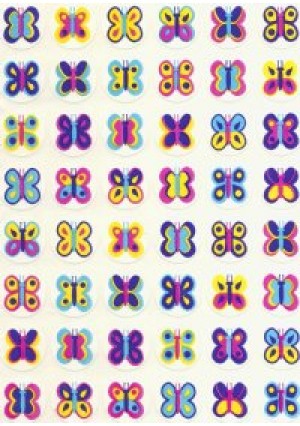 Mini Butterfly Stickers 480 Pack – 10 Sheets Colorful Small Butterfly Stickers for Kids Crafts, Classroom Rewards & Scrapbooking