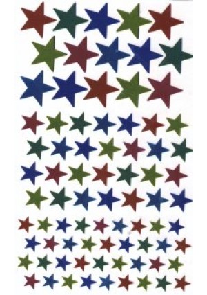 Metallic Star Stickers