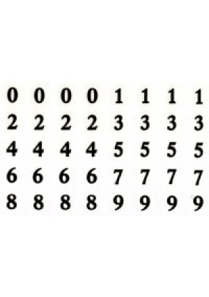 Transparent Number Stickers – Clear Number Stickers (10 Sheets) for Classroom Labels, Crafts & Organization