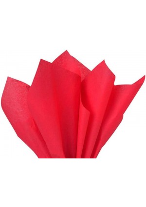 Non Bleed Tissue Red - 20” x 20”, 15/Pk 