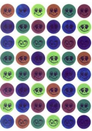 Metallic Smile Stickers 