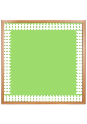 White Picket Fence Border, 3″ x 36″