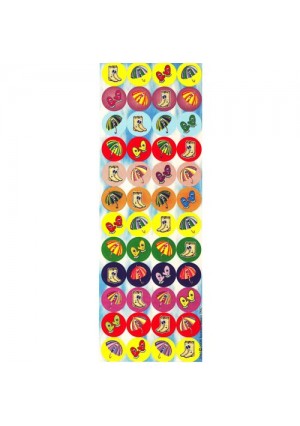 Boots Umbrella Mittens Winter Circle Stickers