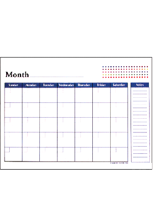 Desk Calendar Pad 