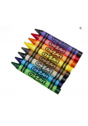 Crazy Art-Jumbo Crayon Classroom Pack 8 color 400 count box (Sargent Gk1973)