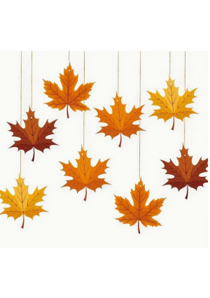 Maple Leaf Hanging Decor Set