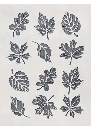 Autumn Leaves Stencil Set