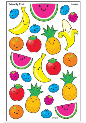 Friendly Fruit Shape Stickers
