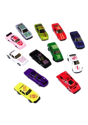 Mini Plastic Cars, 2.5", 50/Pk – Compact Toy Vehicles for Party Favors, Classroom Rewards & Craft Projects