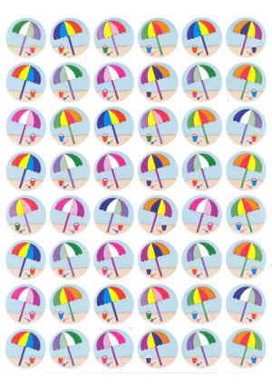 Beach Umbrella Sticker 