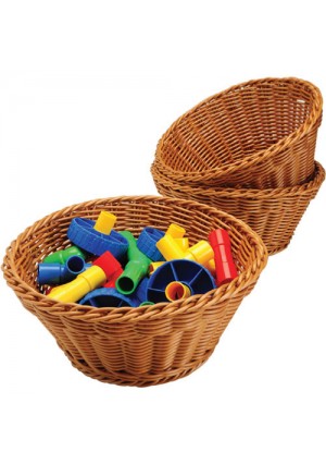 Round Woven Plastic Baskets
