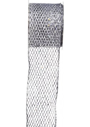 MESH SILVER RIBBON 