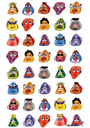Funny Hamentashen Stickers